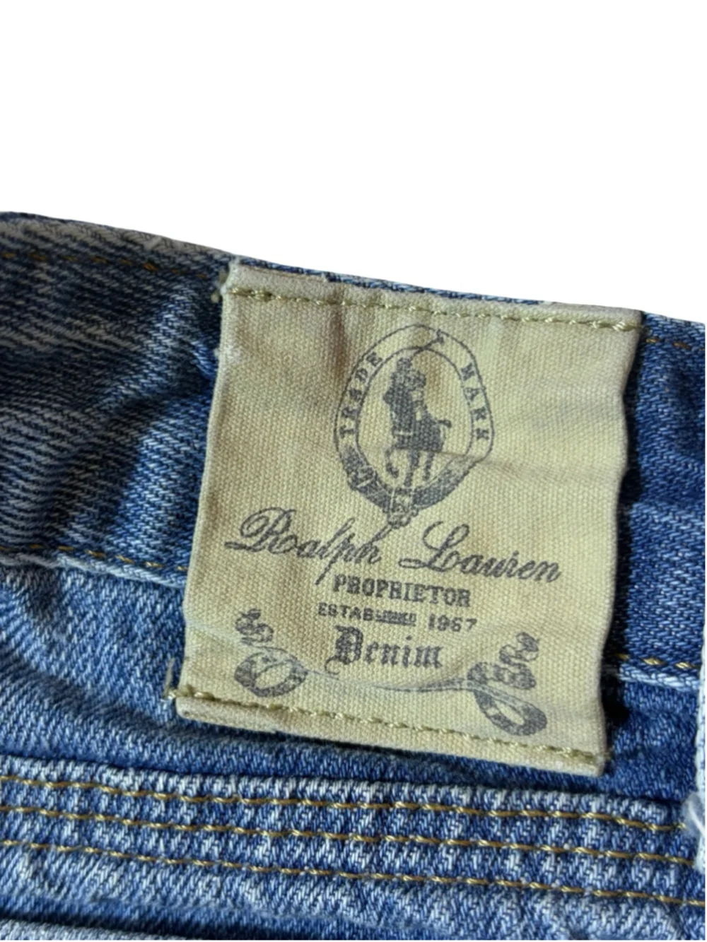 Ralph Lauren Kids Size 8 Distressed Cutoff Denim Shorts Y2K